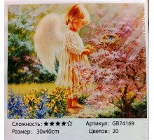 Алмазная мозаика на подрамнике "Маленький ангел" 30х40 GB74169
