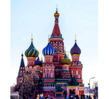 Алмазная мозаика на подрамнике "Покровский собор" 30х40 GB81835