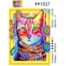 Алмазная мозаика 3D « Звездный кот» 40х50