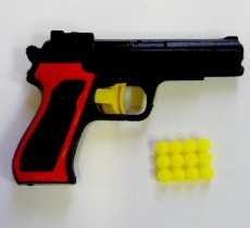 Пистолет детский с пульками 10 см