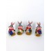Кролик толстячок с подарками 3,5х3,8х5,6см фигурка W-0084