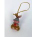 Кролик с подарком игрушка на елку 1,9х2,9х4,2см W-0098