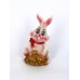 Кролик с бантиком фигурка 4х4х7,5см W-0076