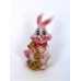 Кролик с бантиком фигурка 4х4х7,5см W-0076