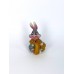 Кролик с корзинкой денег фигурка 3х3,5х5,5см W-0078