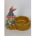 Кролик с деньгами/пепельница 11х7х8,5см W-0125