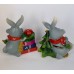 Кролик с новогодними подарками / фигурка 10,5см W-002