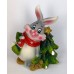Кролик с новогодними подарками / фигурка 10,5см W-002