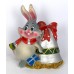 Кролик с новогодними подарками / фигурка 10,5см W-002
