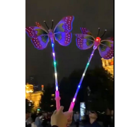 Бабочка "Бобо" музыкальная с подсветкой
