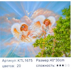 Картина по номерам 30х40 "Два ангелочка" KTL1675