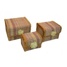 Набор из 3-х бамбуковых шкатулок