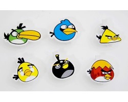 Набор из 6 зажимов "Angry Birds"