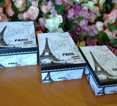 Набор из 3-х коробок "Париж"