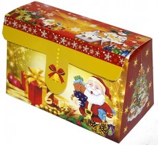 Коробка-трансформер на липучке "Дед Мороз"