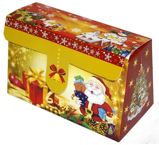 Коробка-трансформер на липучке "Дед Мороз"