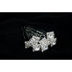 Шпилька "Винтаж" с кристаллами